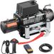 VEVOR Elektrische Lier, 5400 Kg, 12 V DC Vrachtwagenlier met Stalen Kabel van φ 9,1 mm x 26 m, Draadloze en Bedrade Afstandsbediening, Zwart