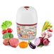 BEPER P102ROB051 Oplaadbare mini hakmolen, 350 ml Draadloze hakmolen met 3 roestvrijstalen messen, USB inbegrepen, Rood/Wit