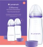Lansinoh Fles met NaturalWave® Speen - 2 Stuks - 330 ml