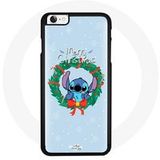Maniacase Hoesje voor iPhone 8 Stitch sneeuw merry christmas blauw