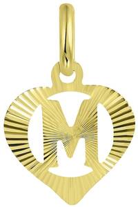 Lucardi Hangers 'Alfabet A' 9 Karaat - goudkleurig