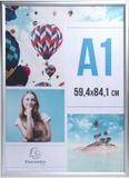 EXACOMPTA Posterlijst A1 zilverkleurig