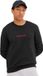 Guess Zwart Katoen Ronde Hals Lange Mouw Regular Fit Logo Casual Mannen Sweatshirt M