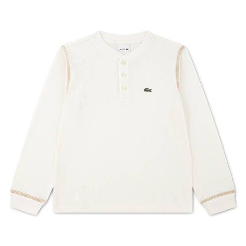 Lacoste longsleeve met logo - wit