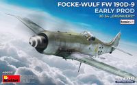 MiniArt Modelbouwpakket Vliegtuigen - 48035 Focke-Wulf Fw 190D-9 Early Production - JG54 Grünherz WWII - Duits Propellervliegtuig Plastic - 1:48 - Modelbouw