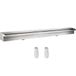 VEVOR Fontaine de piscine étang argent en acier inoxydable 304 cascade bassin extérieur 150 x 11,5 x 8 cm avec 2 conduits d'eau