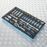 Datona® 49-delige doppenset met ratels in softmodule - 1/4 en 1/2 - 4 tot 30 mm