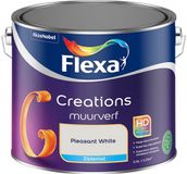Flexa Creations Muurverf Zijdemat Pleasant White 2,5 L