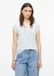 s.Oliver T-shirt lichtblauw gestreept katoen korte mouw ronde hals aansluitend casual dames 36