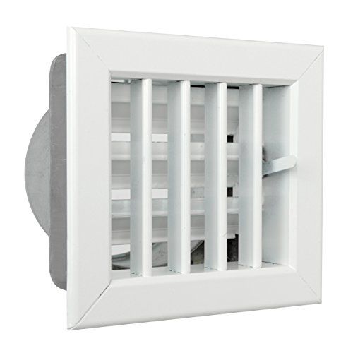 GCS IB1413080-Y Rooster Ingebouwd Voor Open Haarden, Aluminium Gelakt Wit, 140 x 130 mm