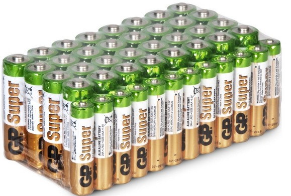 GP Batteries Super Alkaline 32x AA +12x AAA