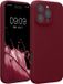 kwmobile telefoonhoesje geschikt voor Apple iPhone 16 Pro Max - TPU backcover met siliconen coating - Smartphone case in rabarber rood