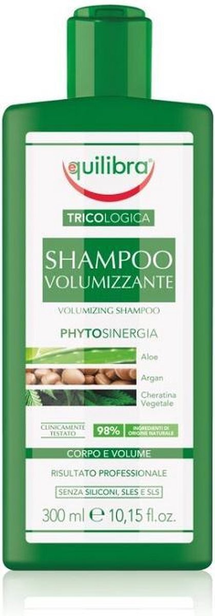 Equilibras Equilibra - Shampoo Volumizzante Volume Enhancer Shampoo Aloe, Argan, Cheratina 300Ml