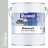 Ruwol Betonverf Lichtgrijs (RAL 7035) 5 liter