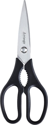 Triangle Professionele Keukenschaar 24 cm - RVS - Zwart - Uitneembaar