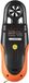 VEVOR Anemometer 78,4mph Luchtsnelheidsmeter 191x67x43mm