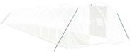 vidaXL Serre met stalen frame, wit, 48 m², 16x3x2 m
