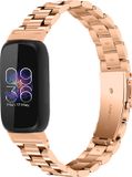 By Qubix Qubix - Compatible Fitbit bandje - Geschikt voor Fitbit Inspire 3 - Schakelband - Rosé goud