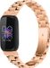 By Qubix Qubix - Compatible Fitbit bandje - Geschikt voor Fitbit Inspire 3 - Schakelband - Rosé goud