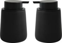 MSV Zeeppompje/dispenser Malmo - 2x - Keramiek - Zwart