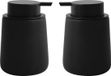 MSV Zeeppompje/dispenser Malmo - 2x - Keramiek - Zwart
