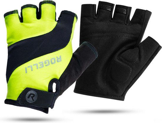 Rogelli Phoenix II Cycling Gloves Men Yellow - Size M