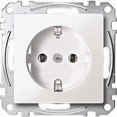 Merten MEG2301-0619 - Contactdozen - wit - 16 A
