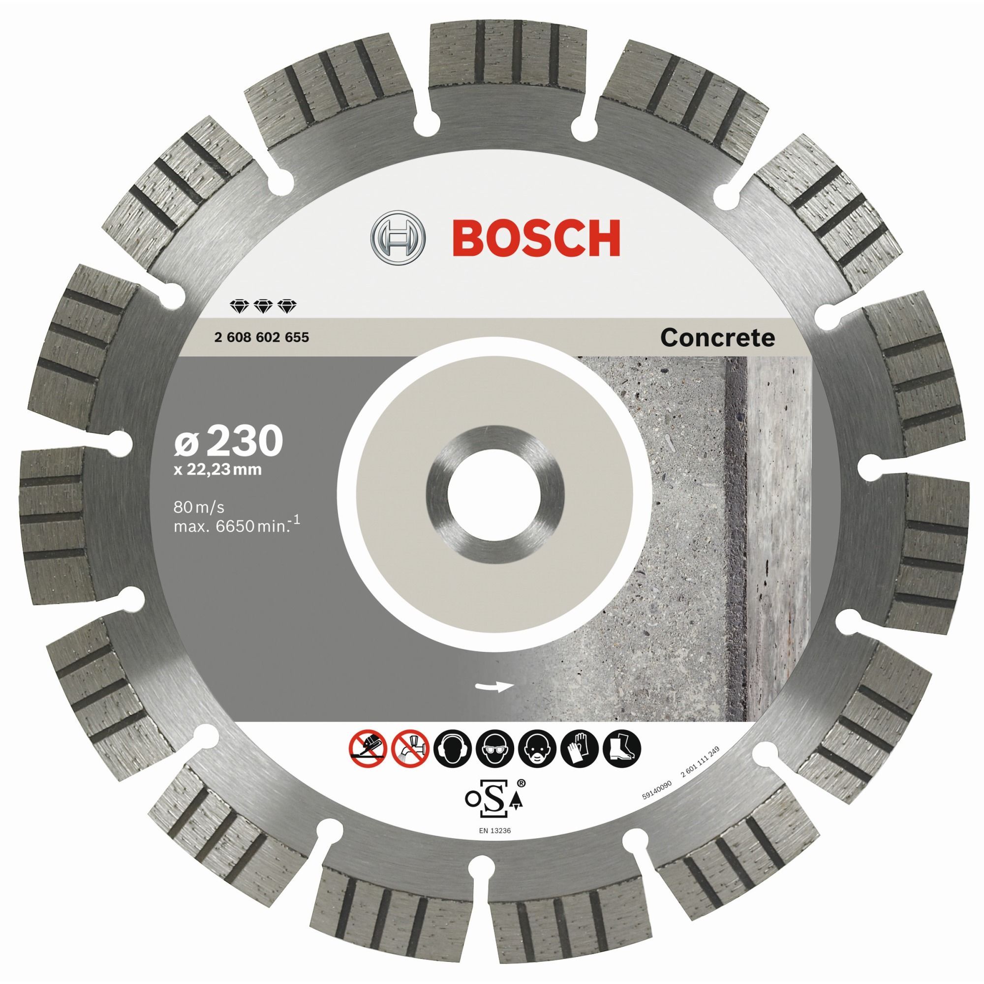 Bosch Diamantdoorslijpschijf Best for Concrete 115 x 22