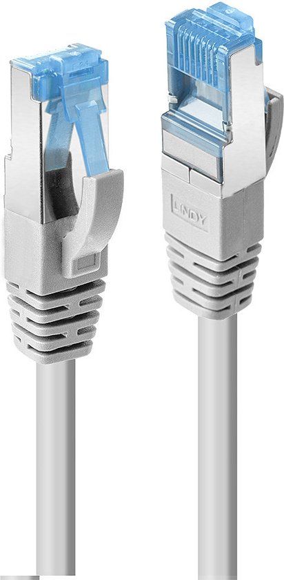 LINDY 47136 RJ45 Netwerkkabel, patchkabel CAT 6A S/FTP 5.00 m Grijs 1 stuk(s)