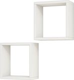 homemaniac Homemania Wandschappenset Alfa 30x16x30 cm wit