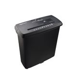Amazon Basics Papiervernietiger, stroken, voor maximaal 8 vellen (nieuw model), voor papier, cd's en creditcards, zwart