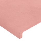VidaXL Hoofdeind & Voeteind Roze Polyester, Hout 1800 mm Breedte