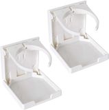 Azomor® Porte-gobelet pliable et réglable pour voiture, ensemble universel - Blanc