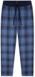 Schiesser Mix+Relax pyjamabroek faded denim geruit katoen mannen