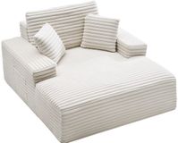 Vevor Chaise Lounge Relaxbed 138CM Beige