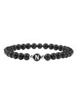 good.designs Parelarmband van agaatstenen met de letter N