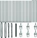 vidaXL Grillage soudée avec socle en béton, 50 x 1,4 mètre, vert, grillage