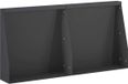 vidaXL Keermuur - 2 stuks - 40 x 12 x 30 cm - Staal - Zwart