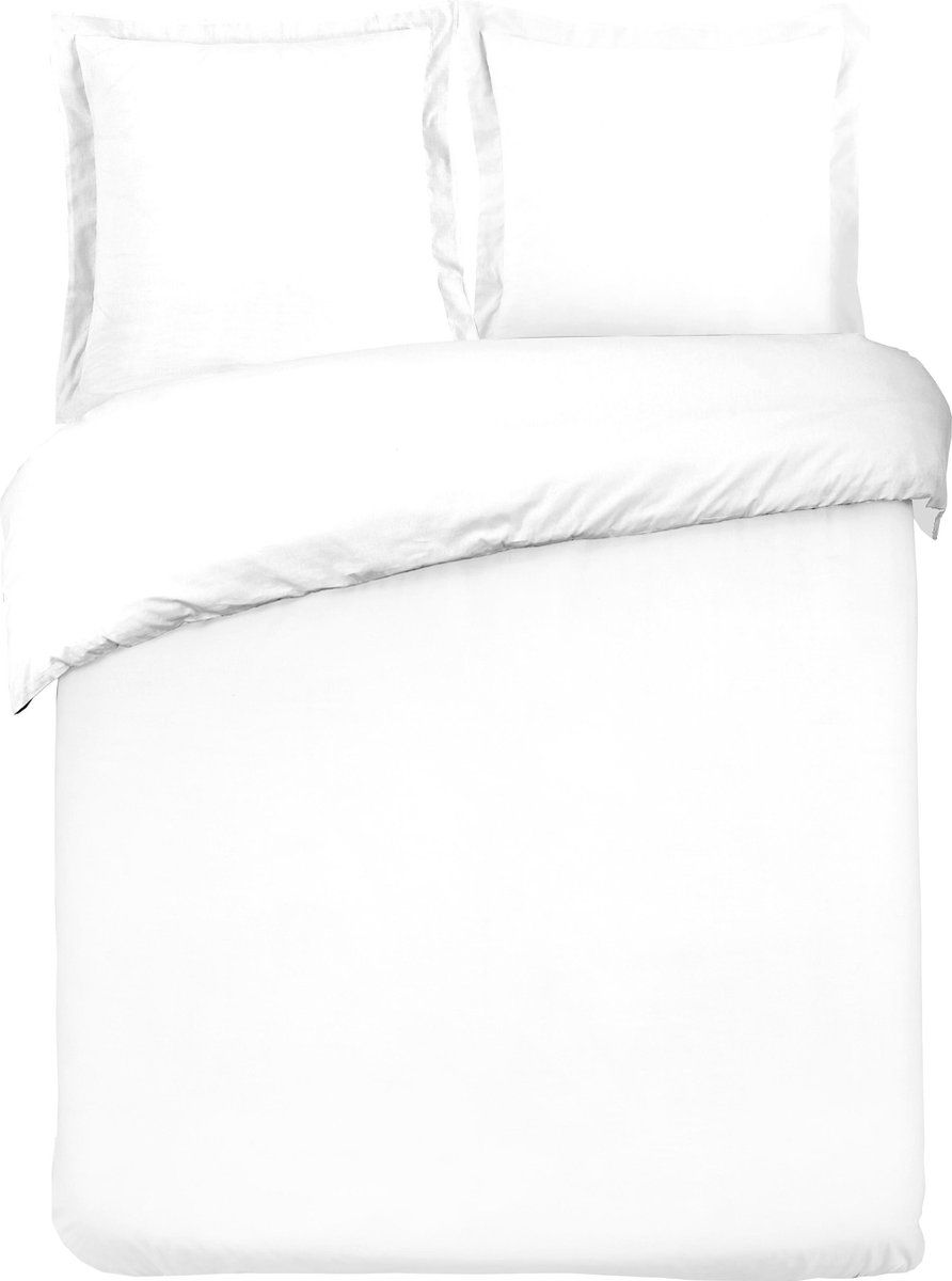 Vision Home Vision - Uni wit dekbedovertrek - 200x200cm - 100% katoen