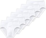 Schiesser Essential 6-pack sportslips met gulp voor heren, wit, maat XL