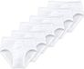 Schiesser Essential 6-pack sportslips met gulp voor heren, wit, maat XL