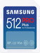 Samsung PRO Plus 512GB SDXC Memory Card - 180MB/s Read, 130MB/s Write