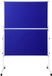 SpeaKa Professional Presentatiebord SP-PB-B01 (b x h) 1250 mm x 1850 mm Vilt Blauw Inklapbaar, Incl. rollen, Tweezijdig