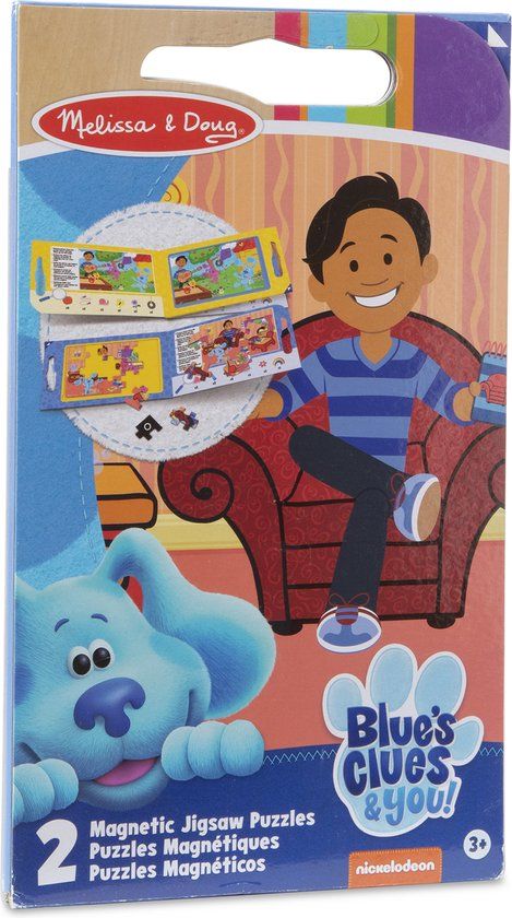 Melissa & Doug Blues Clues & You Magnetic Jigsaw Puzzles - 15 Stukjes - 3+ Jaar