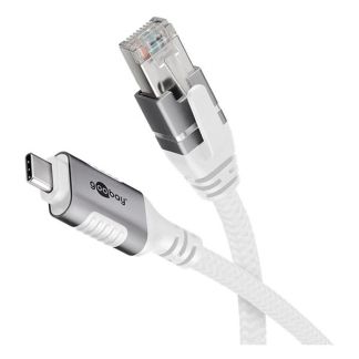 USB-C naar RJ45 kabel - Goobay - 1 meter - Wit