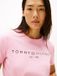 Tommy Hilfiger Dames T-shirt XL Roze Katoen