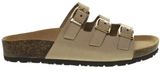 Bionatural Bionatura Dames Instap Slippers Taupe Leder Maat 40