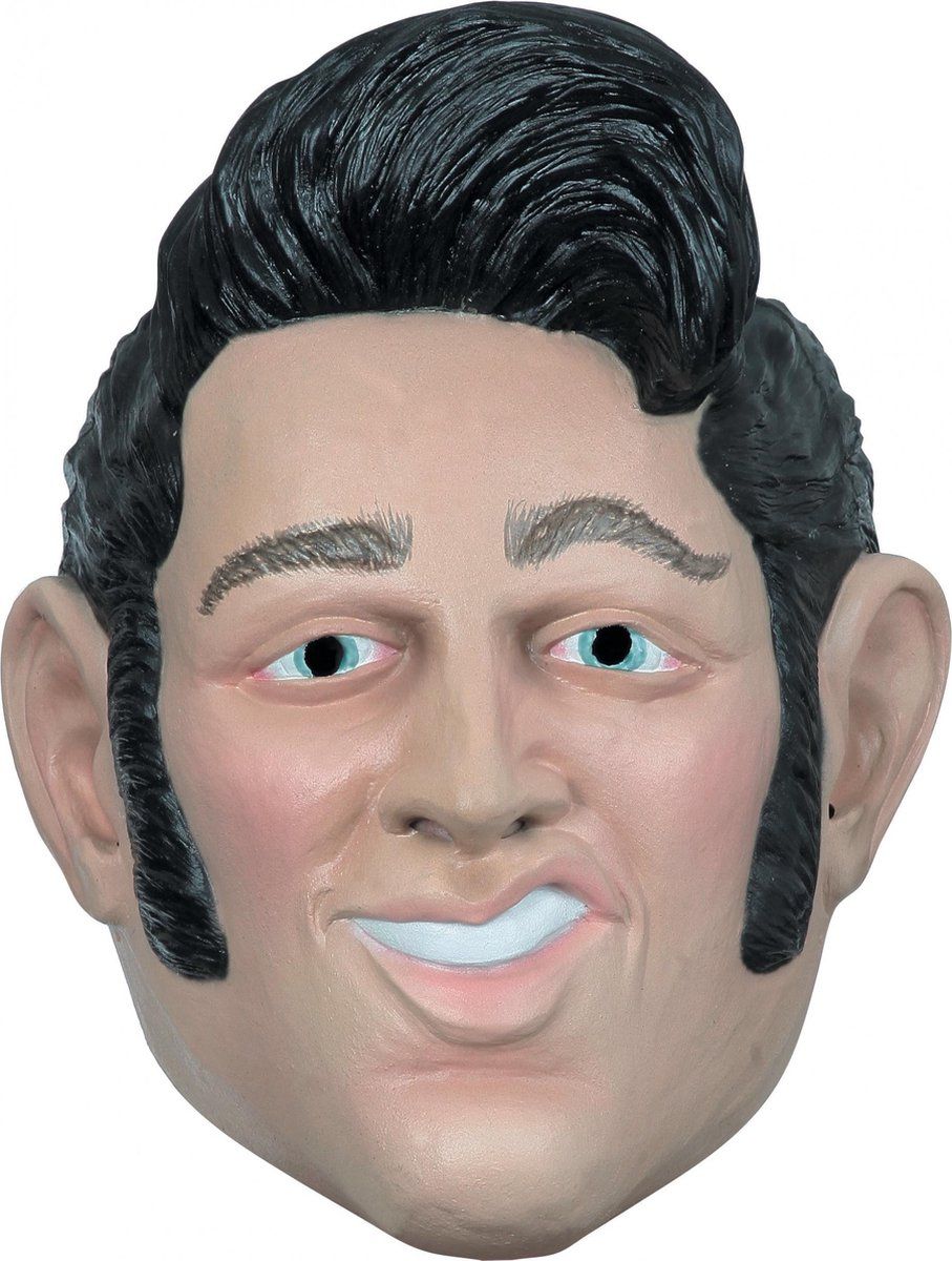 Partychimp Verkleedmasker Elvis Latex Beige One-size