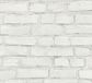 A.S. Création Elements 2 - Papier peint briques peintes - Industriel - Blanc Gris