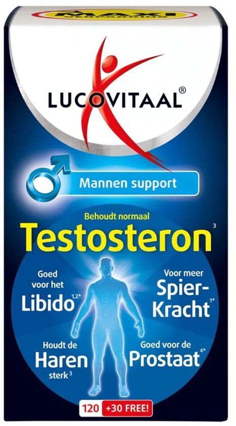 Lucovitaal Testosteron Mannen Support - 150 tabletten
